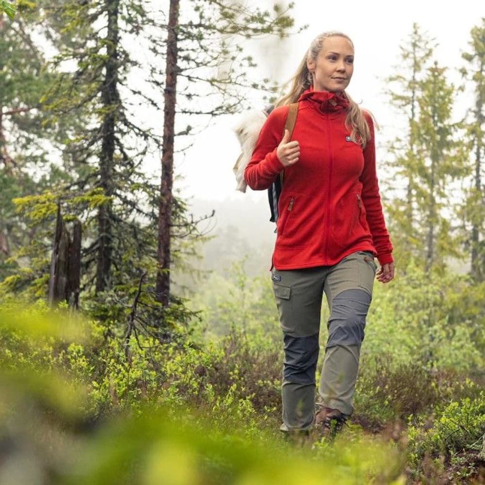 Bergans Naisten Nordmarka Hybrid Pants Green Mud / Solid Dark Grey, view: 1