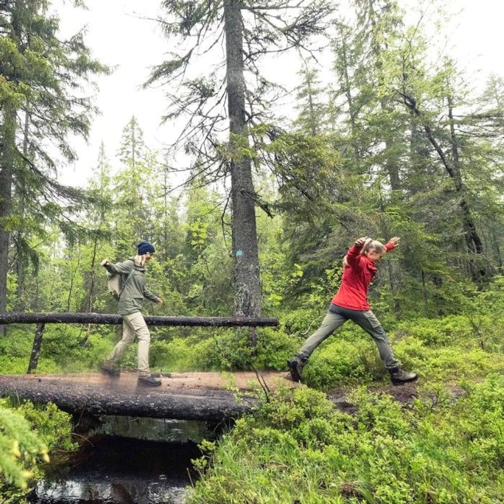 Bergans Naisten Nordmarka Hybrid Pants Green Mud / Solid Dark Grey, view: 3