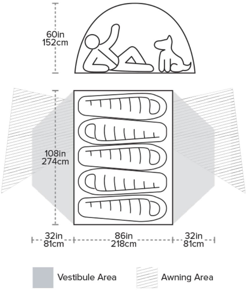 Copper Spur HV UL5 -teltta, oliivinvihreä, view: 5