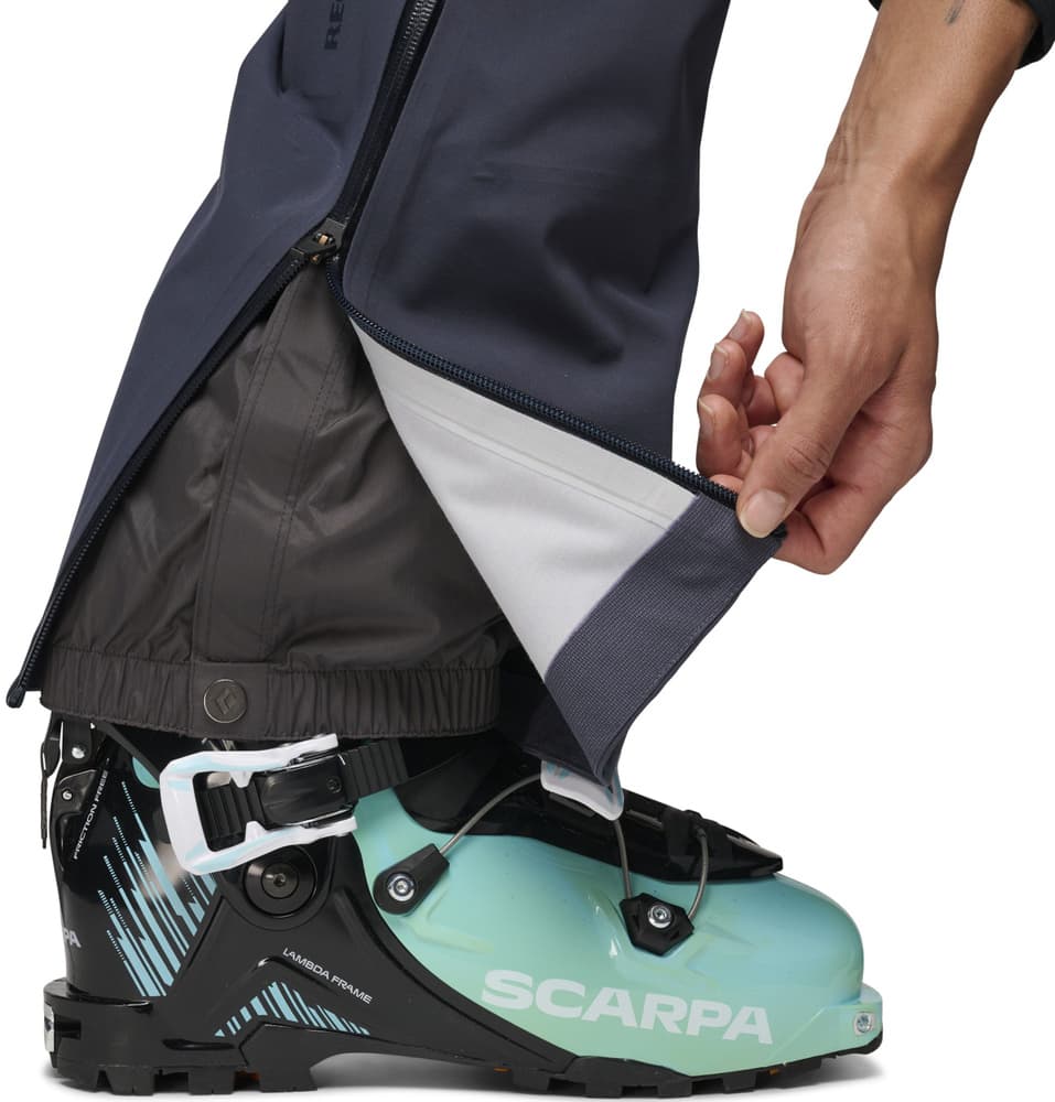 Factor Bibs naisten haalari/toppahousut, Charcoal, view: 8