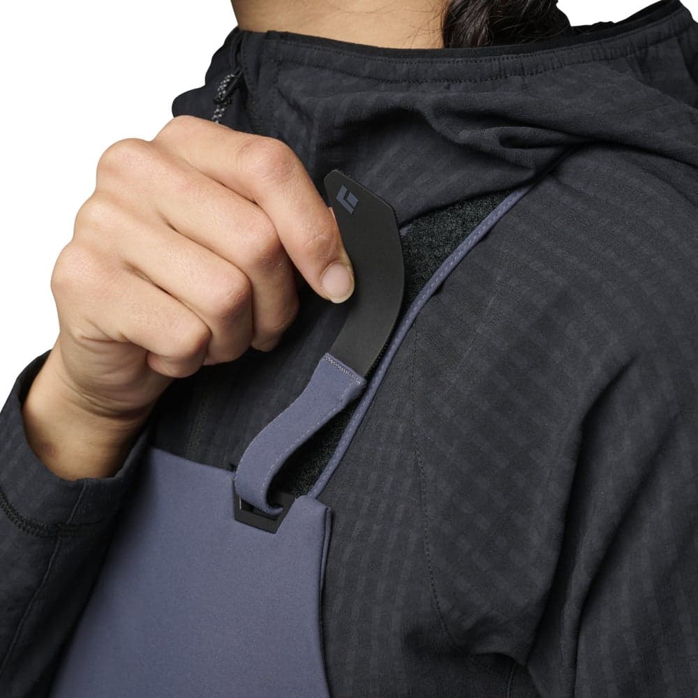 Factor Bibs naisten haalari/toppahousut, Charcoal, view: 4