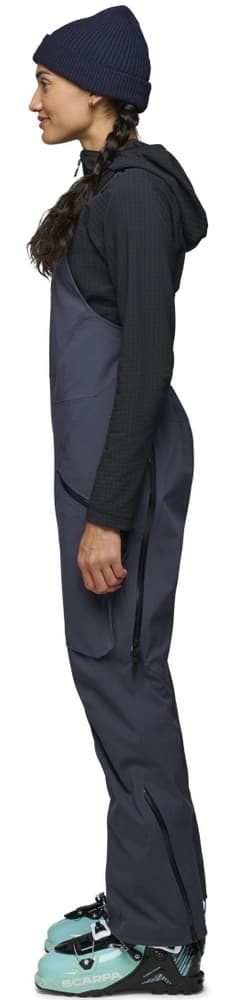 Factor Bibs naisten haalari/toppahousut, Charcoal, view: 2