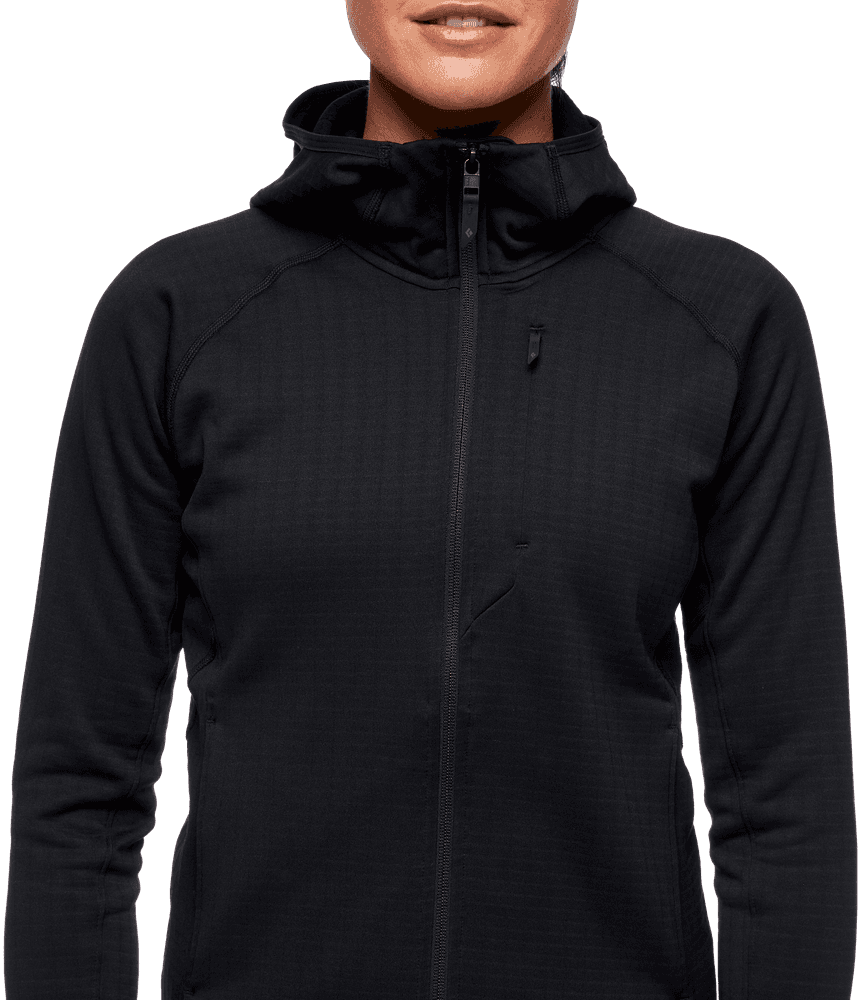 Factor Hoody naisten fleecetakki, musta, view: 4