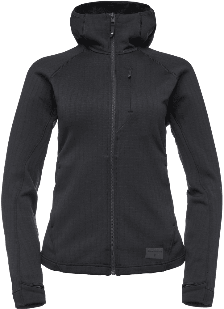 Factor Hoody naisten fleecetakki, musta, view: 0