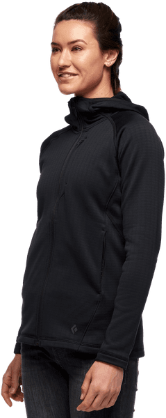 Factor Hoody naisten fleecetakki, musta, view: 3