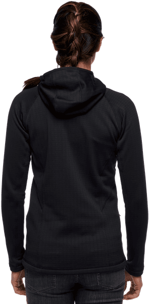 Factor Hoody naisten fleecetakki, musta, view: 2