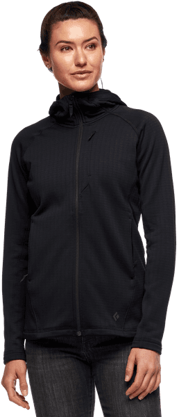 Factor Hoody naisten fleecetakki, musta, view: 1