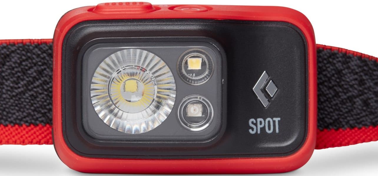 Spot 400 Headlamp otsalamppu, punainen/harmaa, view: 1