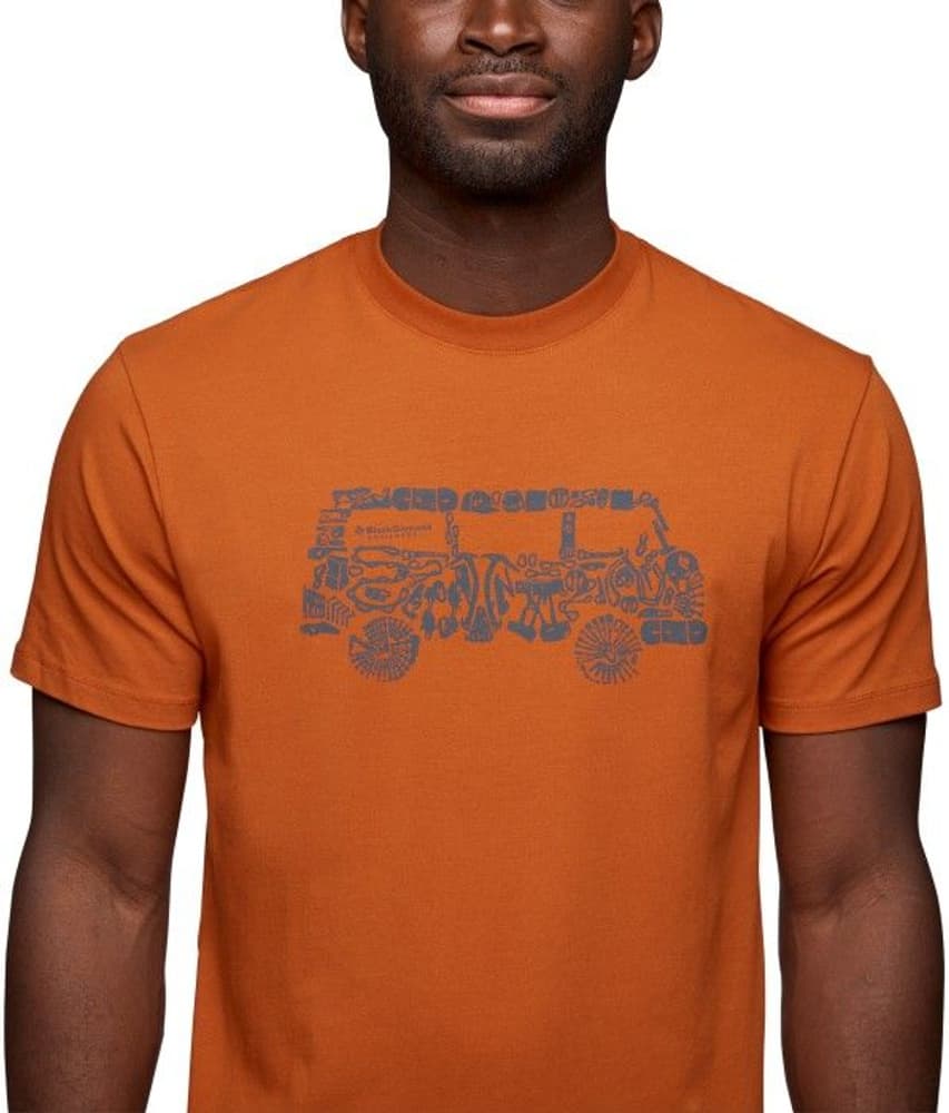 Vantastic Tee luomupuuvillainen t-paita, murrettu oranssi, view: 3
