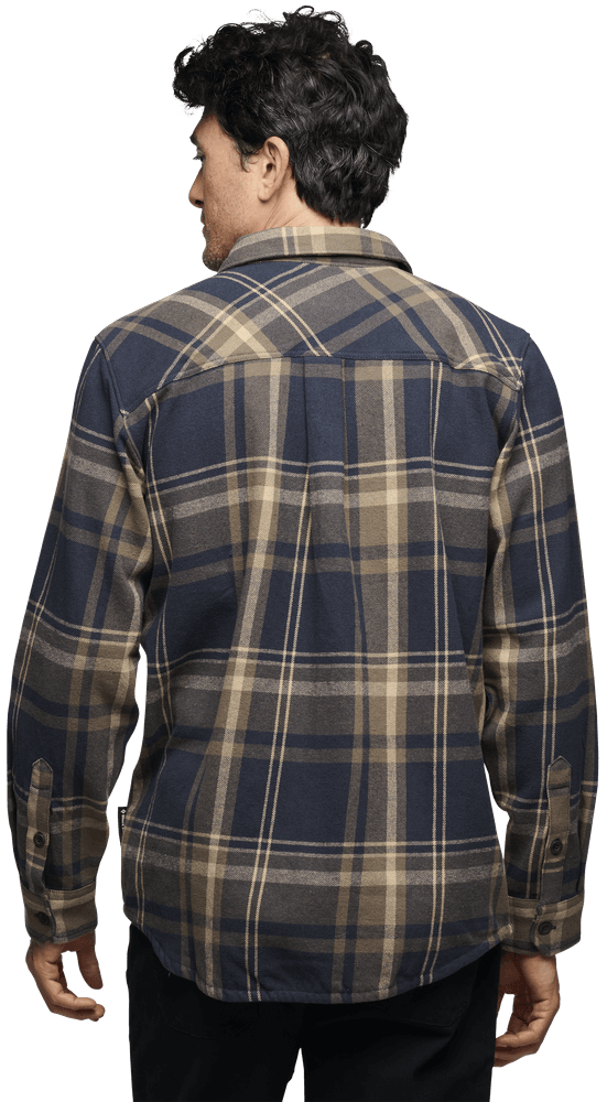 Project Flannel paita, Charcoal/Walnut Plaid, view: 3