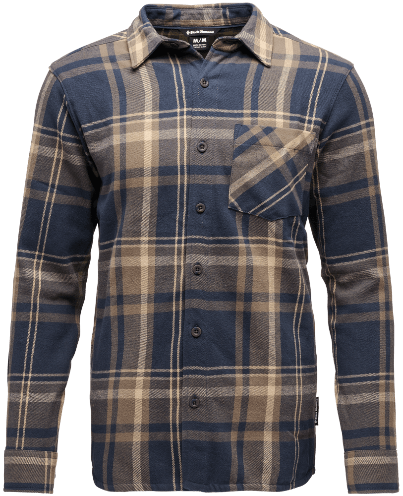 Project Flannel paita, Charcoal/Walnut Plaid, view: 0