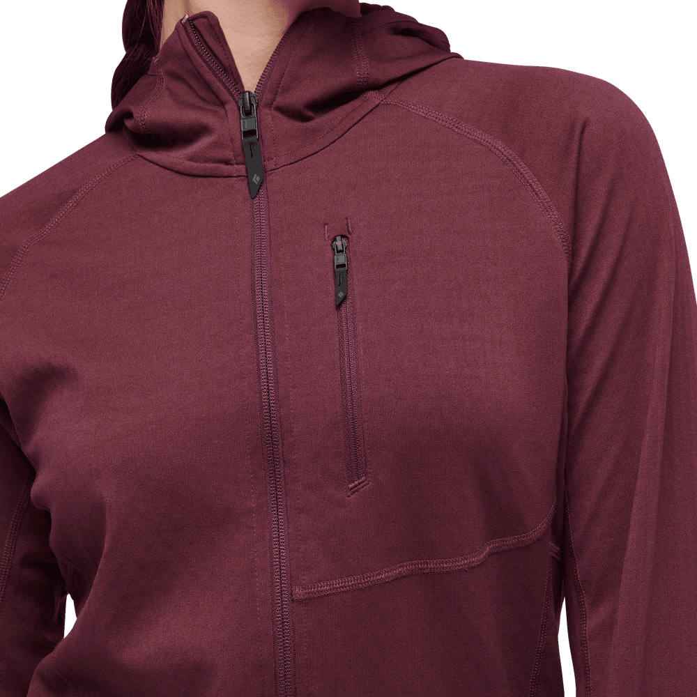 Coefficient Hoody naisten fleece, punavioletti, view: 3