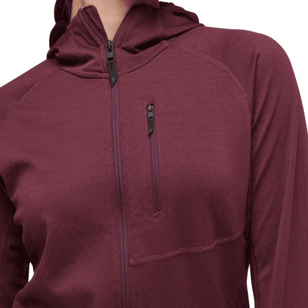 Coefficient Hoody naisten fleece, punavioletti, view: 3