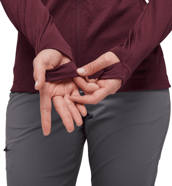 Coefficient Hoody naisten fleece, punavioletti, view: 4