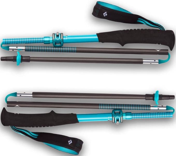 Distance Carbon FLZ Poles naisten vaellussauvat, turkoosi/musta, view: 2