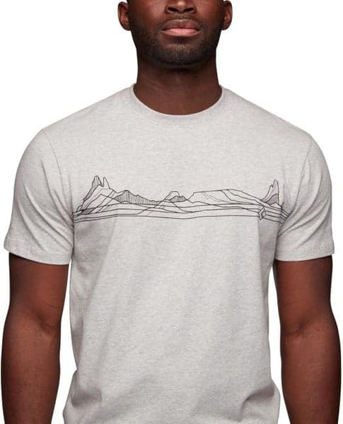 Desert Lines SS Tee luomupuuvillainen t-paita, vaaleanharmaa, view: 3