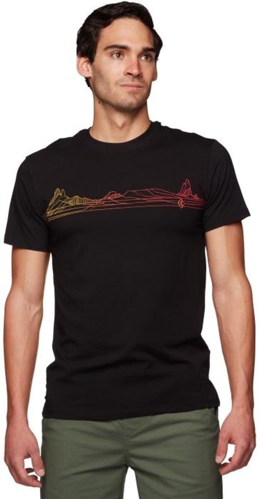 Desert Lines SS Tee puuvillainen t-paita, musta, view: 1