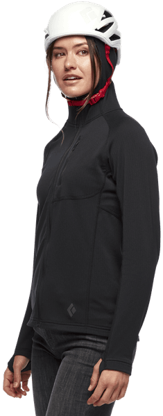 Coefficient Hoody naisten välikerros, Black, view: 3