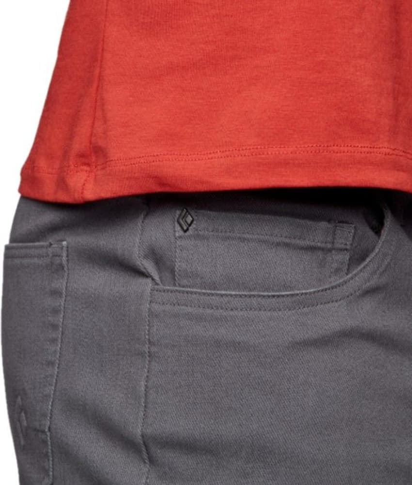 Stretch Font Pants housut, tummanharmaa, view: 3