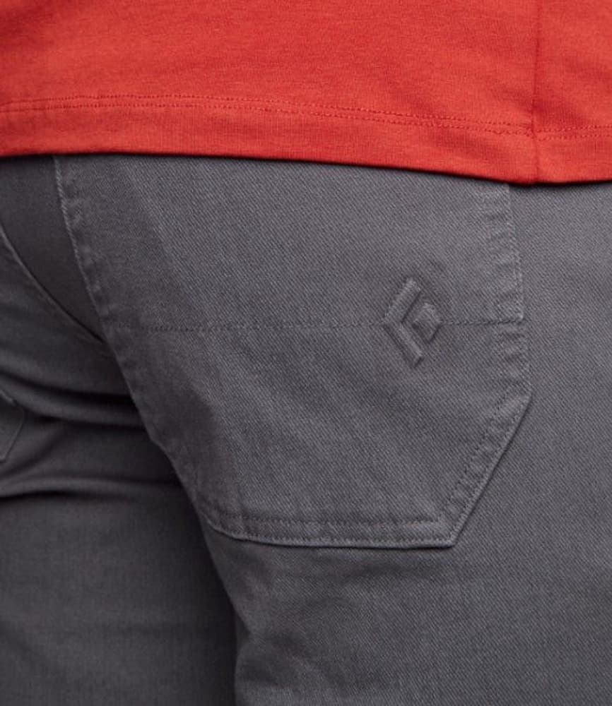 Stretch Font Pants housut, tummanharmaa, view: 4