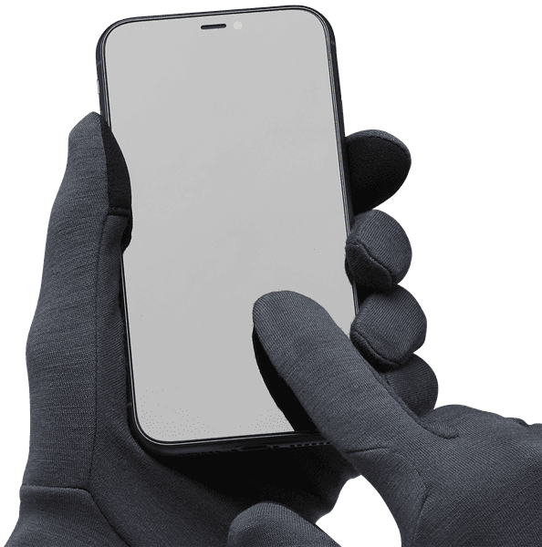 Midweight Wool Liners aluskäsineet, tummanharmaa, view: 1