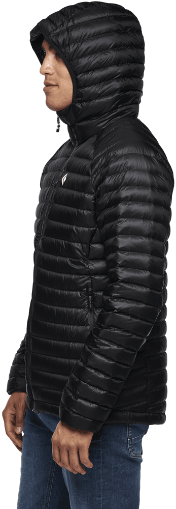 Approach Down Hoody untuvatakki, Black, view: 2