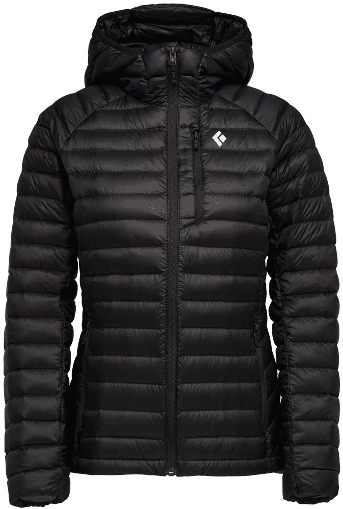 Approach Down Hoody naisten untuvatakki, Black, view: 0