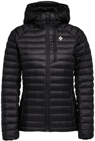 Approach Down Hoody naisten untuvatakki, Black, view: 0