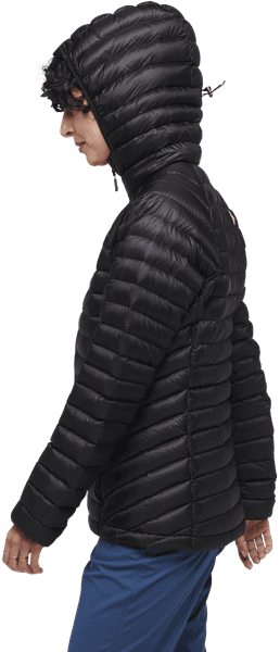 Approach Down Hoody naisten untuvatakki, Black, view: 2