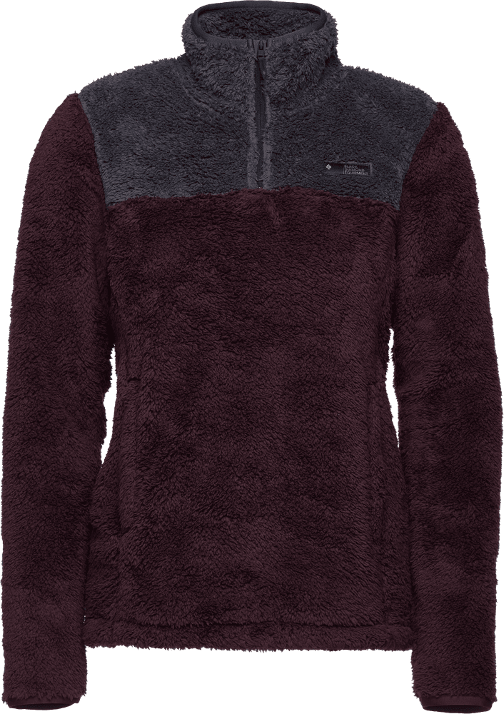 Roadie Qtr Zip Fleece naisten fleece, tumma viininpunainen/harmaa, view: 0