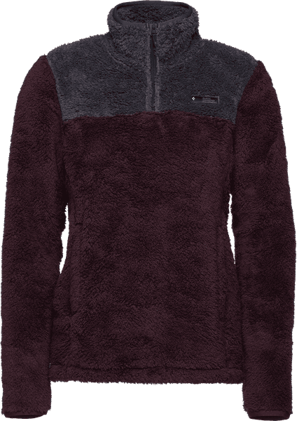 Roadie Qtr Zip Fleece naisten fleece, tumma viininpunainen/harmaa, view: 0