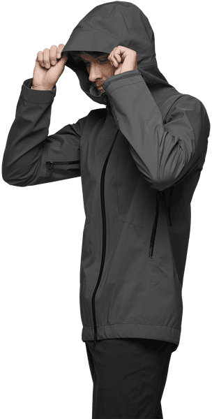 Highline Stretch Shell takki, Anthracite, view: 2