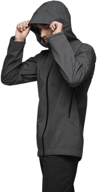 Highline Stretch Shell takki, Anthracite - view: 2