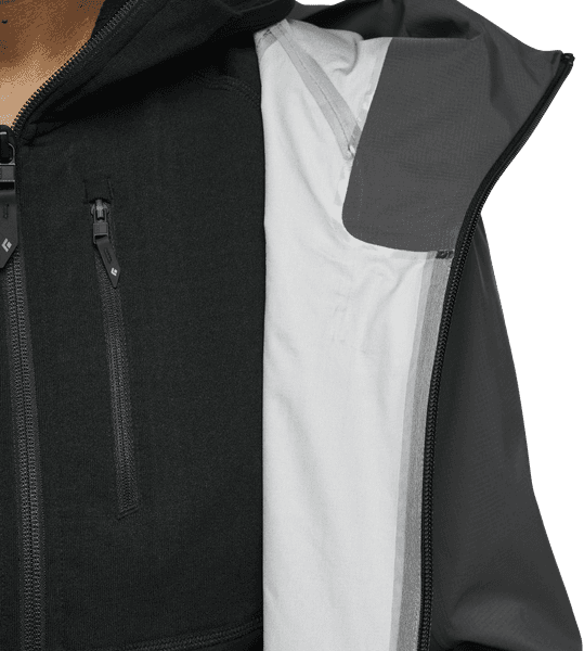 Highline Stretch Shell naisten takki, Anthracite, view: 6