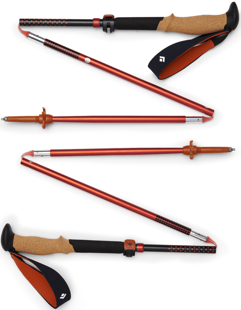 Pursuit FLZ Trekking Poles vaellussauvat, musta/punainen, view: 1