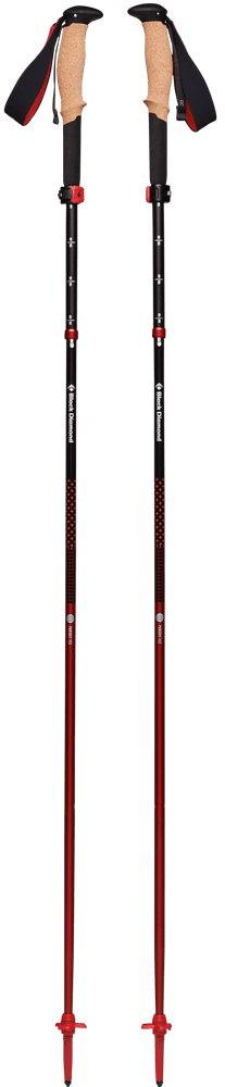 Pursuit FLZ Trekking Poles vaellussauvat, musta/punainen, view: 0