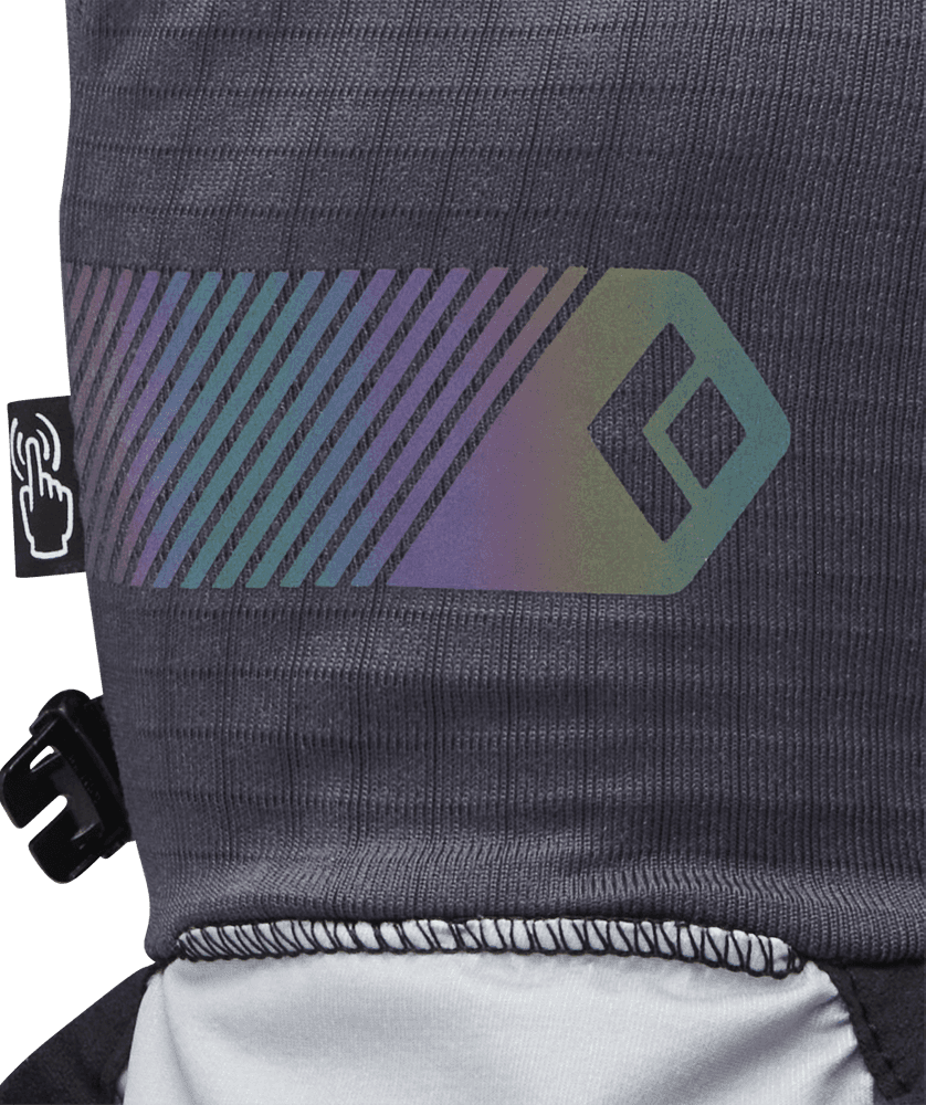 Gridtech Storm Hood Gloves hanskat/kintaat, Carbon/Glacier, view: 5