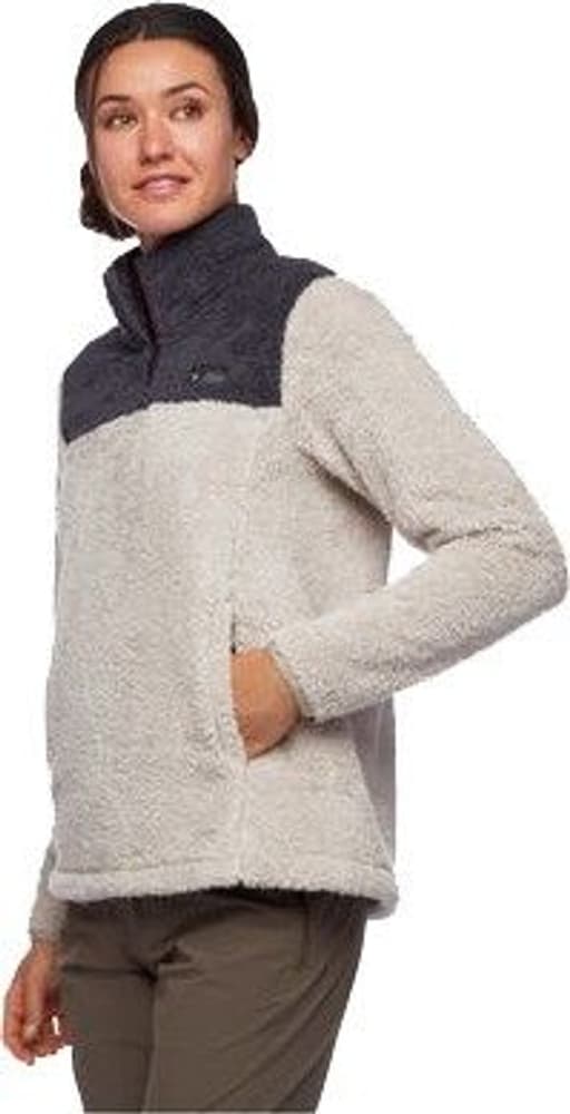 Roadie Quarter Zip naisten fleecepusero, beige/harmaa, view: 2