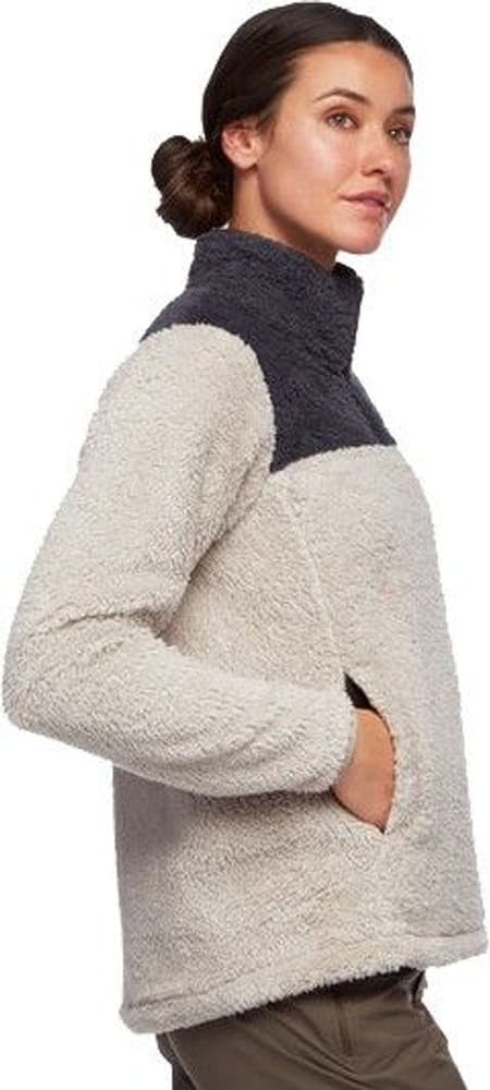 Roadie Quarter Zip naisten fleecepusero, beige/harmaa, view: 4