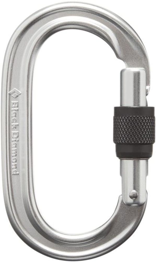 Oval Keylock Screwgate Biner lukittava karbiini, hopea, view: 0