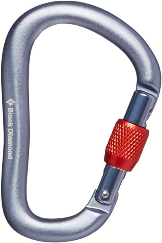 Rocklock Screwgate Carabiner lukittava karbiini, harmaa, view: 0