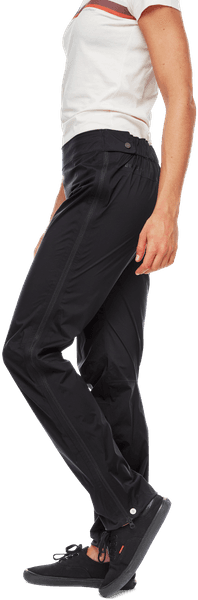 Stormline Stretch Full Zip naisten sadehousut, musta, view: 2