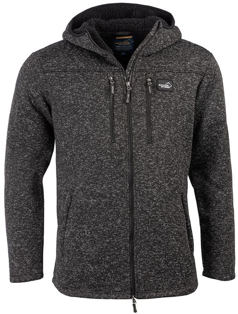 Arrak Pile Hood huppari, Black, view: 0