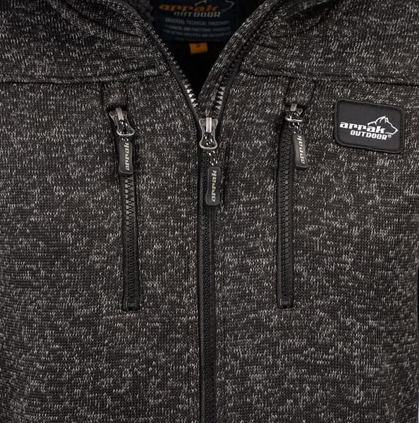 Arrak Pile Hood naisten huppari, Black, view: 4