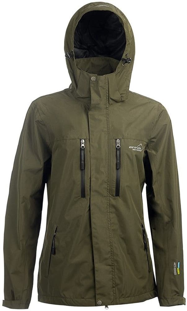 Arrak Rain Jacket naisten sade- ja kuoritakki, oliivi, view: 1
