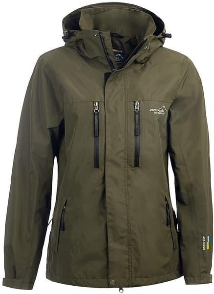 Arrak Rain Jacket naisten sade- ja kuoritakki, oliivi, view: 0