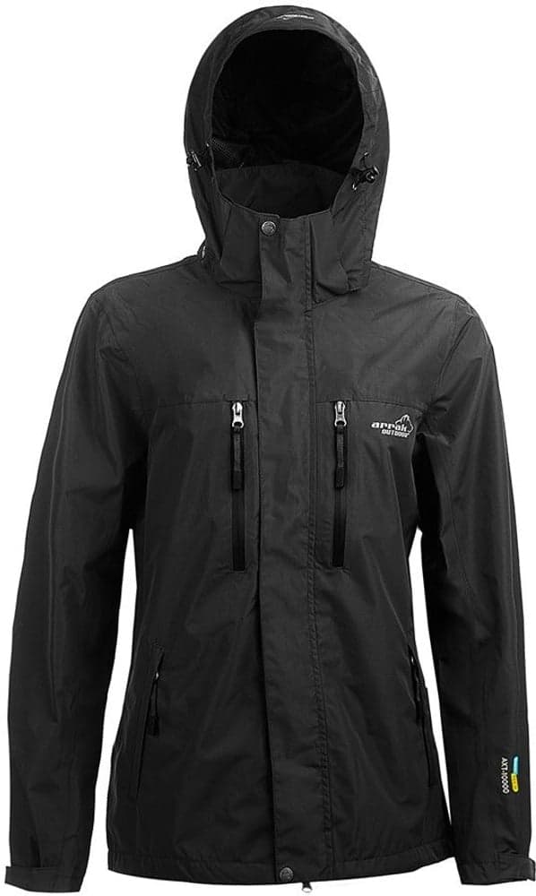 Arrak Rain Jacket naisten sade- ja kuoritakki, musta, view: 1