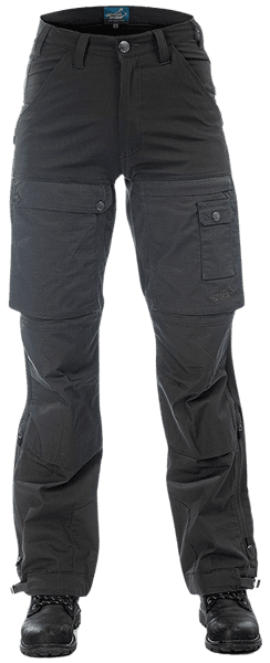 Arrak Outback Pant naisten ulkoiluhousut, mustaharmaa, view: 0