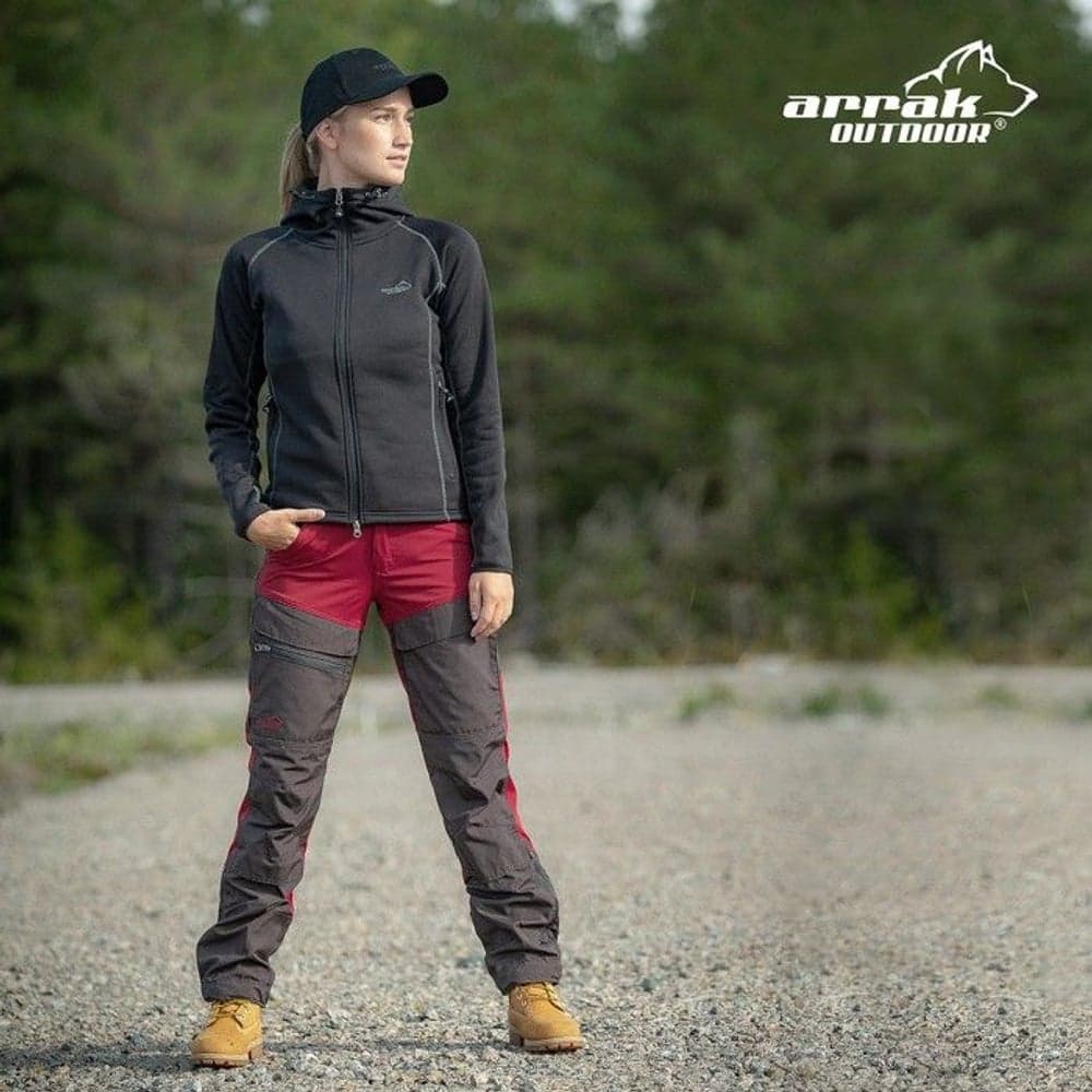 Arrak Hybrid naisten housut punainen, view: 4