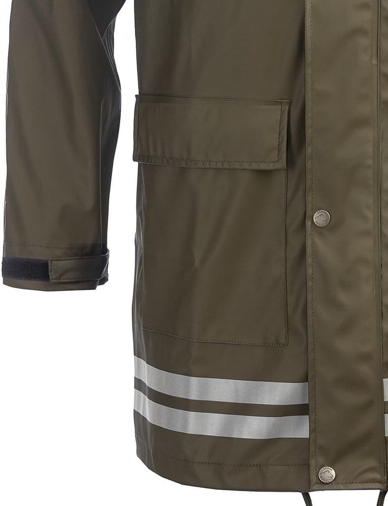 Arrak Unisex Raincoat pitkä sadetakki, oliivi, view: 6